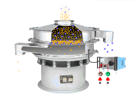 氧化鋁振動篩超聲波振動篩工作圖